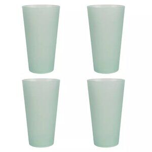 The Big One 4-pc. Plastic Tumbler Set Green Lily